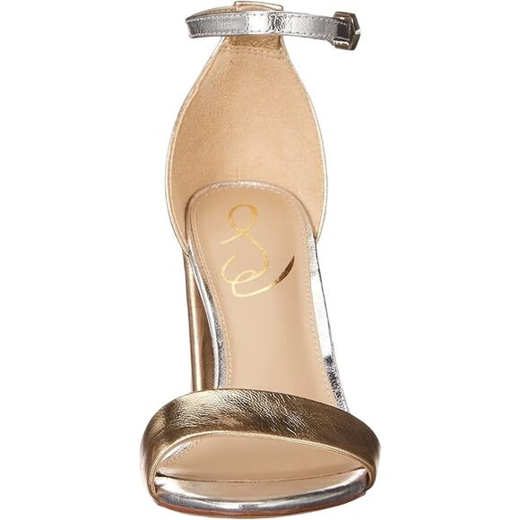 Sam Edelman Gold and Silver Heels - Picture 2 of 11